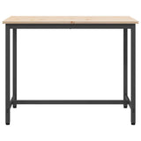 Table Natural 100 x 50 x 77 cm Engineered Wood and Steel 873784
