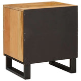Bedside Cabinet Natural 40 x 33 x 46 cm Solid Mango Wood 4018042
