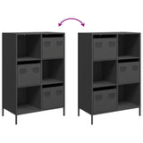 Highboard Black 68x39x103.5 cm Steel 851406