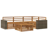 Outdoor Sofa Set 5 pcs Natural 79 x 79 x 37 cm 3383337