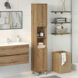 Bathroom Cabinet Artisan Oak 30x30x179 cm Engineered Wood 856141