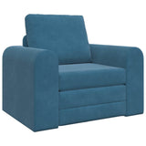Sofa Bed Blue 98 x 71 x 83 cm Velvet 4106665