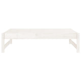Garden Footstool White 120x80 cm Solid Wood Pine 825710