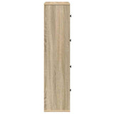 Bookcase Sonoma Oak 60x24x101.5 cm Engineered Wood 860393