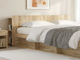 Headboard Cabinet with Storage Sonoma Oak Engineered Wood 8001212