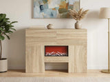 Electric Fireplace Sonoma 75 x 24.5 x 75 cm Engineered wood 8020770
