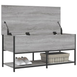 Storage Bench Grey Sonoma 100x42.5x47 cm Engineered Wood 839026