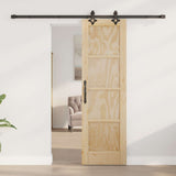 Sliding Door ORKDAL Natural 61 x 198.5 cm Solid Pine Wood 3445548
