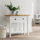 Console Table BODO Brown 90x34.5x73 cm Solid Wood Pine 355072