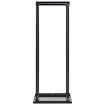 ZNTS Firewood Rack with Base Black 37x37x113 cm Steel 284702