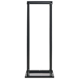 ZNTS Firewood Rack with Base Black 37x37x113 cm Steel 284702
