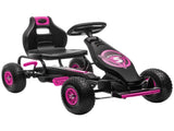 Kids Pedal Go Kart, with Adjustable Seat, Inflatable Tyres - Pink T3398P348332