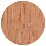 Table Top 80x2.5 cm Round Solid Wood Beech 355939