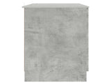 Desk with Door Concrete Grey 142.5 x 50 x 75 cm Engineered Wood 3414642