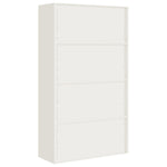 ZNTS File Cabinet White 105x40x180 cm Steel 339768