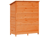 Garden Shed with Roof Brown 106.5 x 56 x 176 cm Solid Fir Wood 42033451