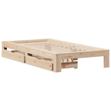 Bed Frame without Mattress 100x200 cm Solid Wood Pine 3309005