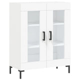 Highboard White 69.5x34x180 cm Engineered Wood 3189317