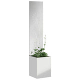 Garden Privacy Screen Silver 32 x 150 cm Galvanised steel 876390