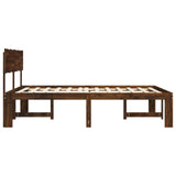Double Bed Frame with Headboard ROSTOCK Dark Brown 180 x 200 cm 3405434