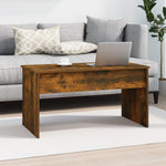 ZNTS Coffee Table Smoked Oak 102x50.5x52.5 cm Engineered Wood 819284