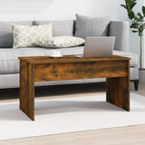 ZNTS Coffee Table Smoked Oak 102x50.5x52.5 cm Engineered Wood 819284