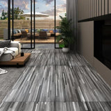 Self-adhesive PVC Flooring Planks 5.21 m 2 mm Striped Grey 330187