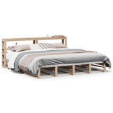Bed Frame without Mattress 200x200 cm Solid Wood Pine 3306507