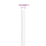 Boat Rope Full White 12 mm 100 m Polypropylene 152566