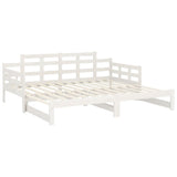 Pull-out Day Bed without Mattress White 2x cm 820353