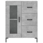 Highboard Concrete Grey 69.5x34x180 cm Engineered Wood 3189513