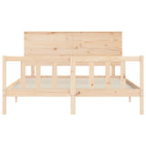 Bed Frame without Mattress 160x200 cm Solid Wood Pine 3193411