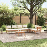 Garden Sofa Set 5 pcs Brown and Cream 3356874