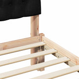 Bed Frame with Upholstered Headboard Brown 75 x 190 cm 878861
