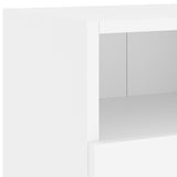 5 Piece TV Wall Units White Engineered Wood 3216539
