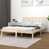 Bed Frame without Mattress Solid Wood Pine 120x190 cm Small Double 3105041