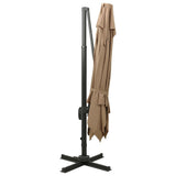 Cantilever Garden Parasol Taupe 312374