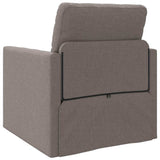 Sofa Bed Taupe 74 x 77 x 81 cm Fabric 4106626