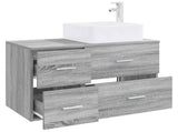 Bathroom Furniture Set 2 pcs Grey Sonoma Engineered Wood 3403981