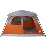 Family Tent Cabin 6-Person Orange Waterproof 94547