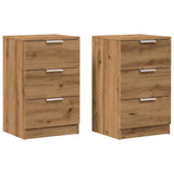 ZNTS Bedside Cabinets 2 pcs Artisan Oak 40x36x65 cm Engineered Wood 856935