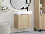 Bathroom Vanity Unit with Tap Sonoma Oak 45.5 x 22.5 x 84 cm 889435