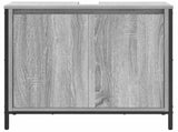 Bathroom Basin Cabinet Grey Sonoma 60x34.5x60 cm 861895