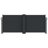 Retractable Side Awning Black 100x1000 cm 4004684