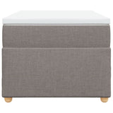 Box Spring Bed with Mattress Taupe 90x200 cm Fabric 3285349