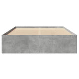 Bed Frame Concrete grey Engineered wood frame, plywood slats Double 3295656