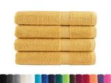 Premium Bath Towels "SOLUND" 4 pcs Gold 100x150 cm 600 gsm 137288
