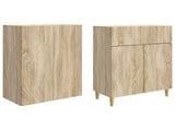 Cabinet Set 2 pcs 66 x 34.5 x 90 cm Engineered Wood 3416585