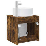 Wall-mounted Sink Vanity Smoked Oak 49.5 x 44.5 x 65.5 cm 890467