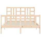 Bed Frame without Mattress 140x200 cm Solid Wood Pine 3191971